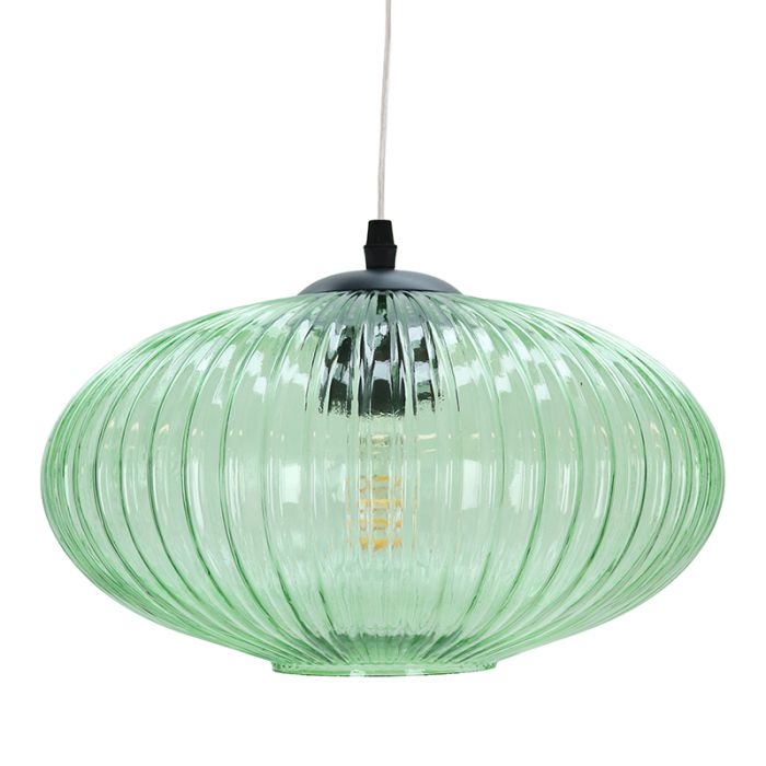 Retro pendant light green, Charlois