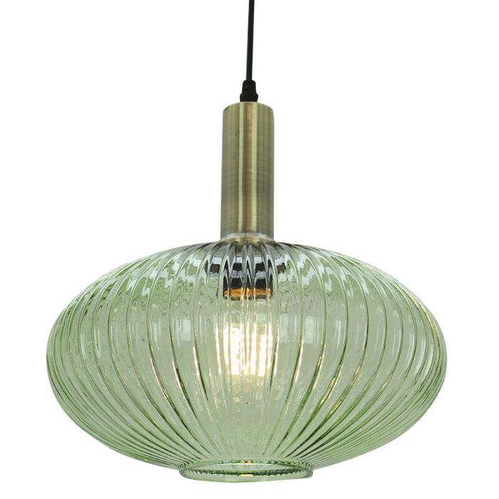 Retro pendant light green, Charlois