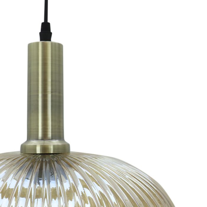 Retro pendant light amber, Charlois