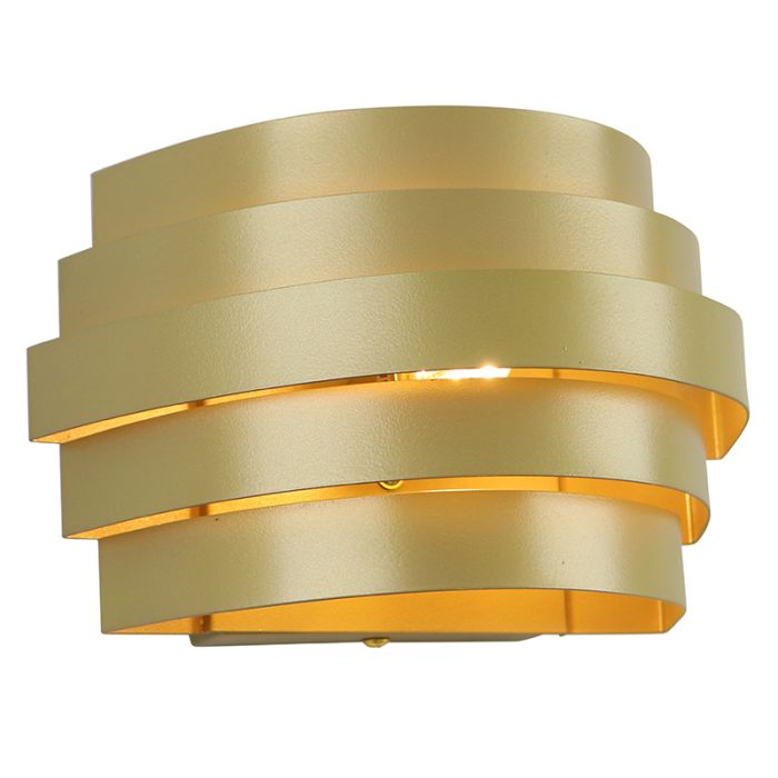 Modern up down wall light gold, Sonay