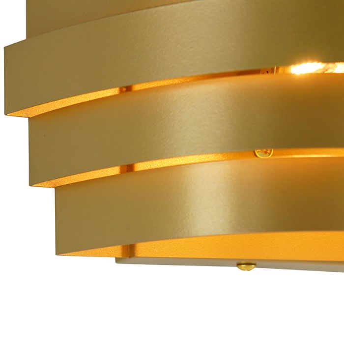 Modern up down wall light gold, Sonay