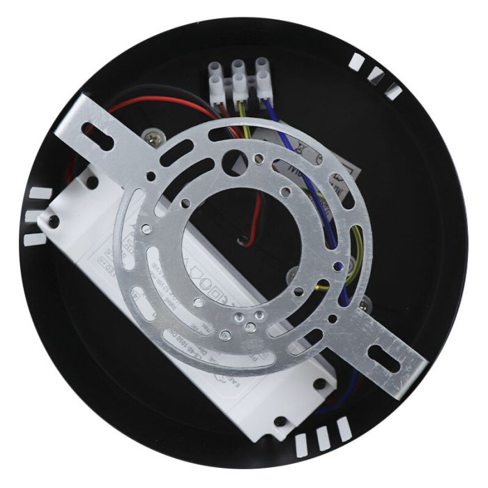 Design flush ceiling light black, Giorgio, 42W, 3000K LED