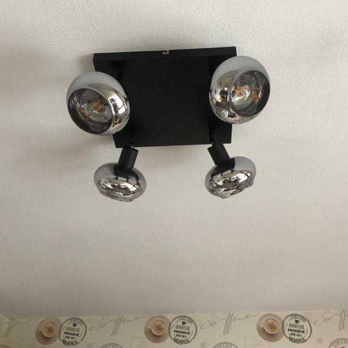 Design ceiling spotlight black, Skip