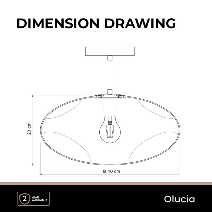 Design ceiling light grey, Evita