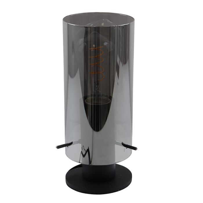 Design table lamp grey, Dilaram, with switch