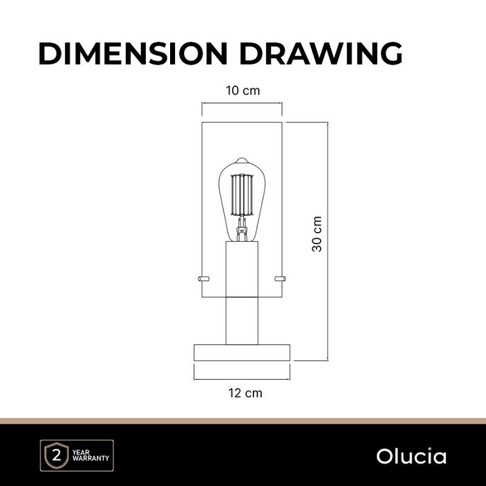 Design table lamp grey, Dilaram, with switch