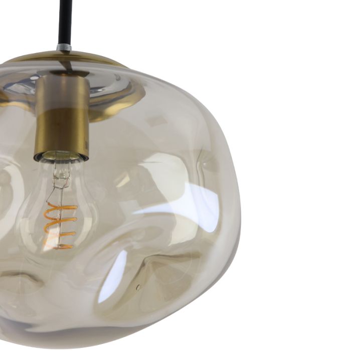 Design pendant light amber, Evita