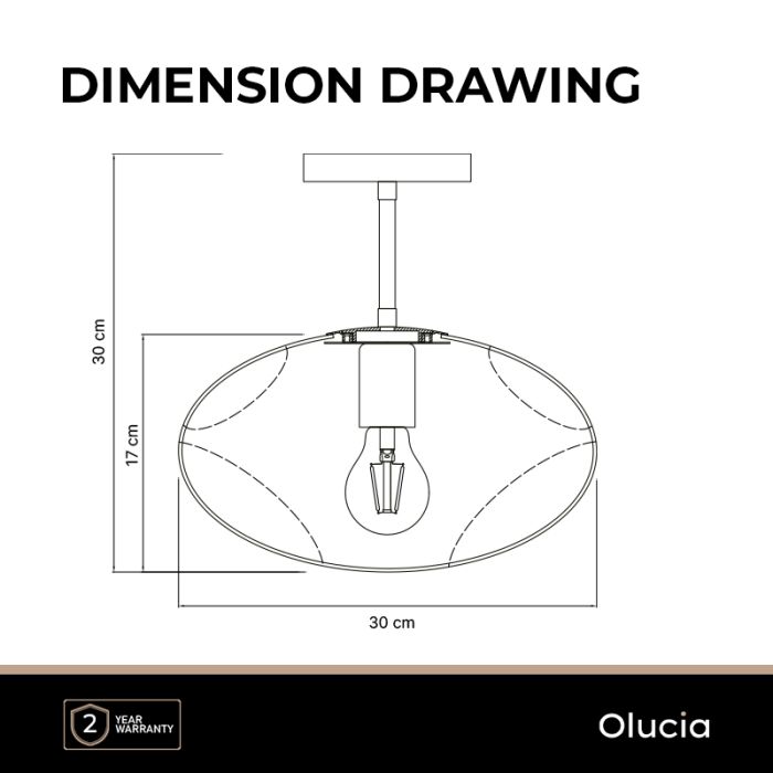 Design pendant light amber, Evita