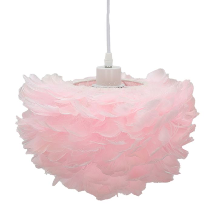 Fabric pendant light pink, Suzie