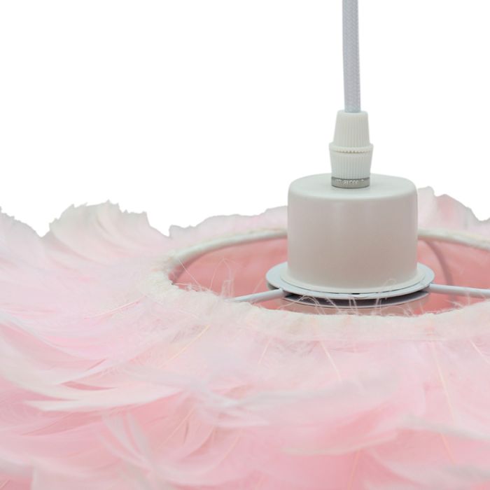 Fabric pendant light pink, Suzie