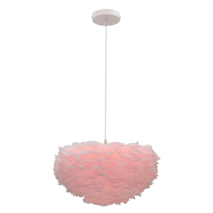 Fabric pendant light pink, Suzie