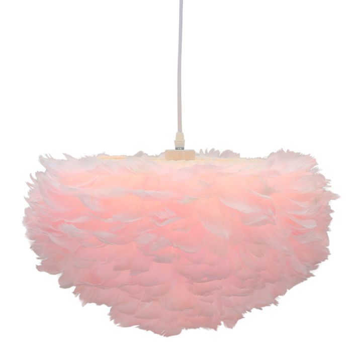 Fabric pendant light pink, Suzie