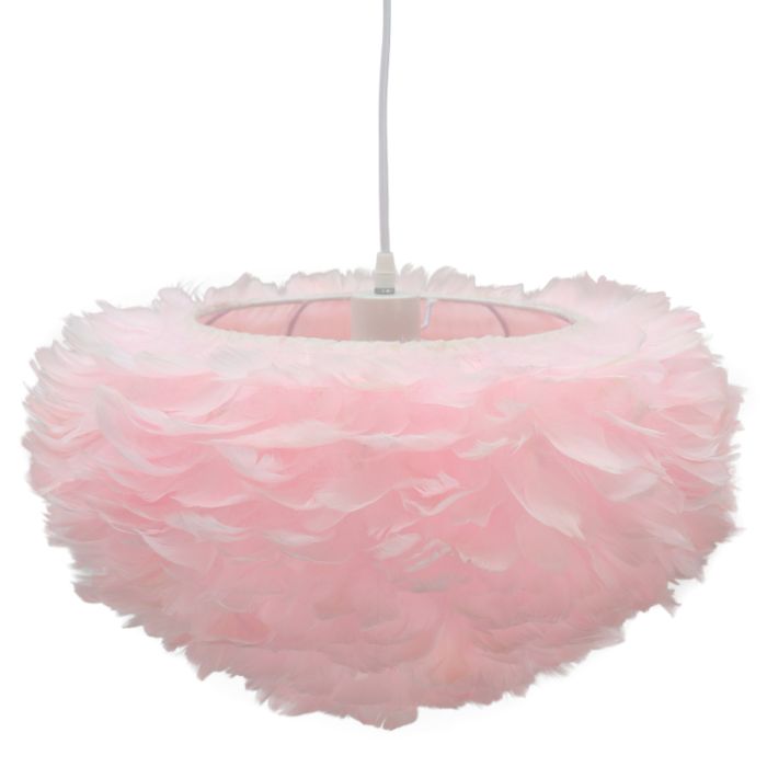 Fabric pendant light pink, Suzie