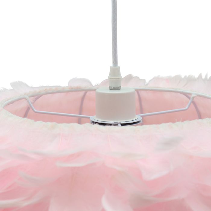 Fabric pendant light pink, Suzie