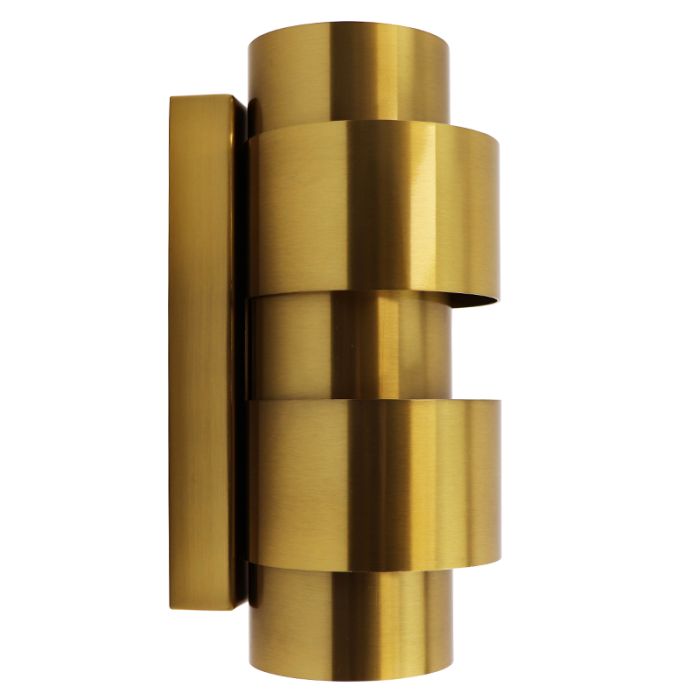 Modern wall light brass, Ludo