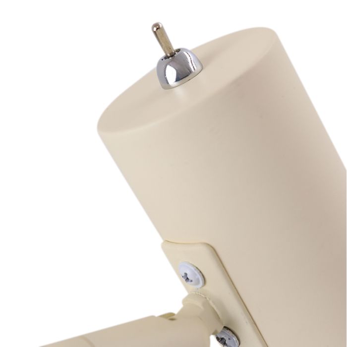 Modern floor lamp beige, Carlos, with switch