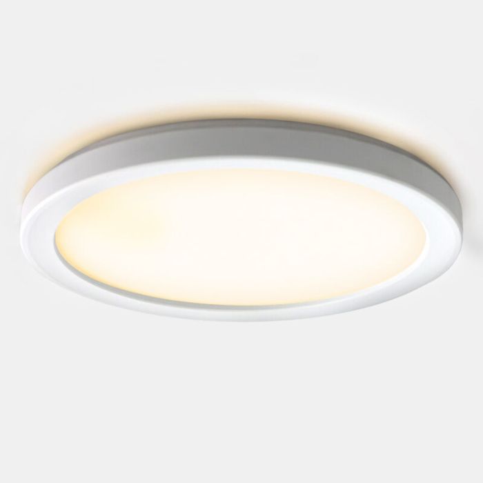 Plastic bathroom ceiling light white, Shivani, 15W, 3000K LED, IP44