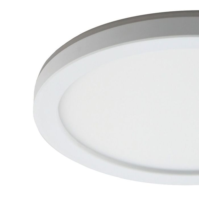 Plastic bathroom ceiling light white, Shivani, 15W, 3000K LED, IP44