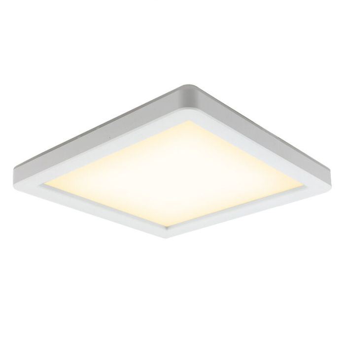 Plastic bathroom ceiling light white, Shivani, 15W, 3000K LED, IP44