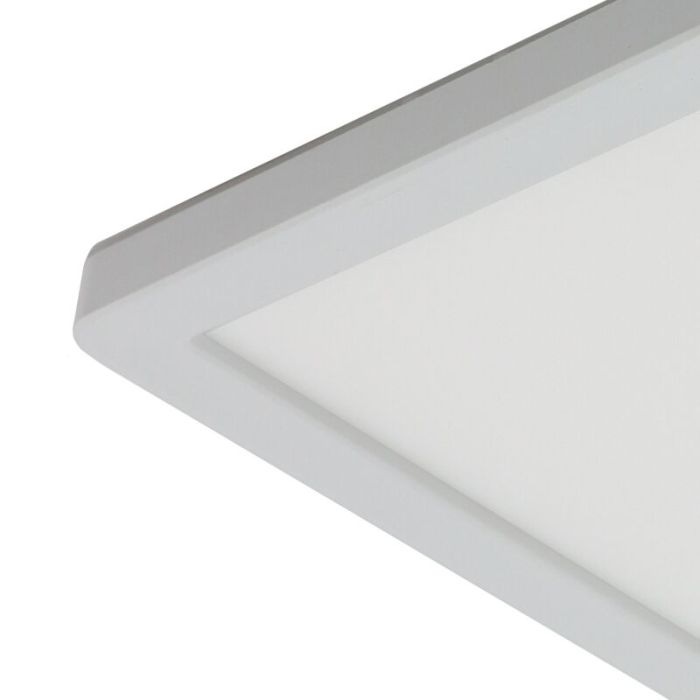 Plastic bathroom ceiling light white, Shivani, 15W, 3000K LED, IP44