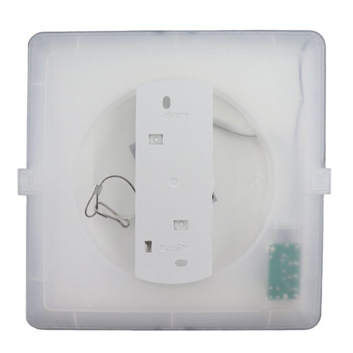 Plastic bathroom ceiling light black, Shivani, 15W, 3000K LED, IP44