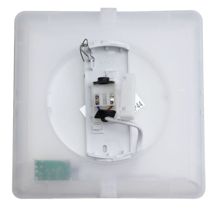 Plastic bathroom ceiling light black, Shivani, 15W, 3000K LED, IP44