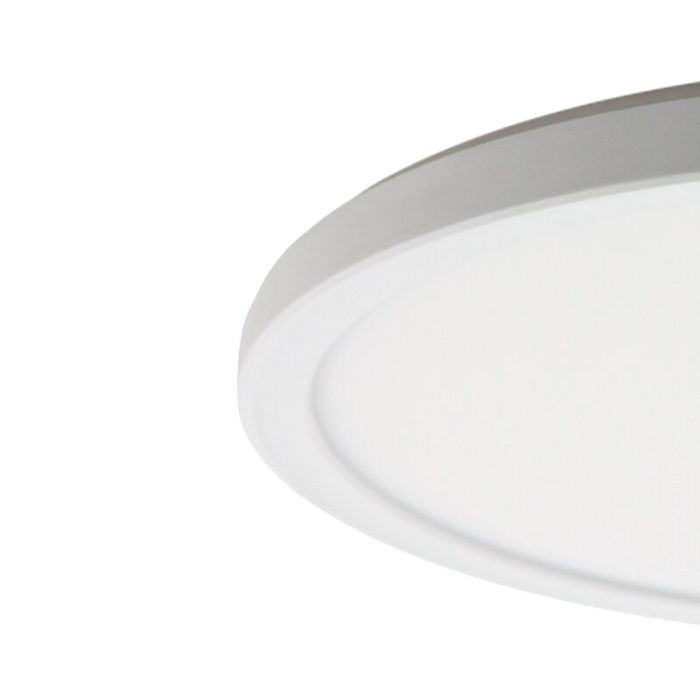 Plastic flush ceiling light white, Shona, 18W, 3000K LED, 3-step dimmable