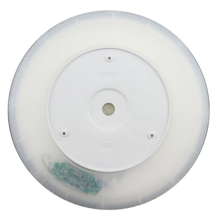 Plastic flush ceiling light black, Shona, 22W, 3000K LED, 3-step dimmable