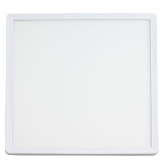 Plastic flush ceiling light white, Shona, 18W, 3000K LED, 3-step dimmable