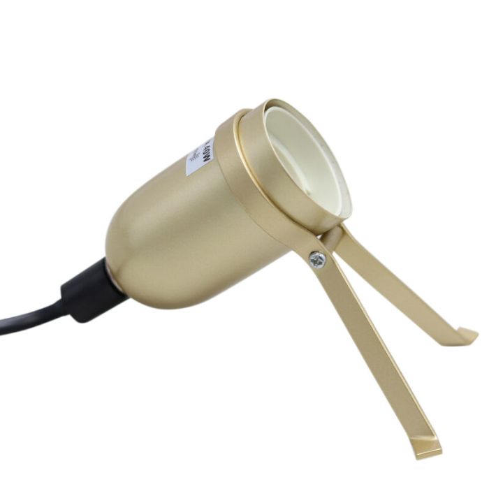 Metal table lamp gold, Gidon, with switch