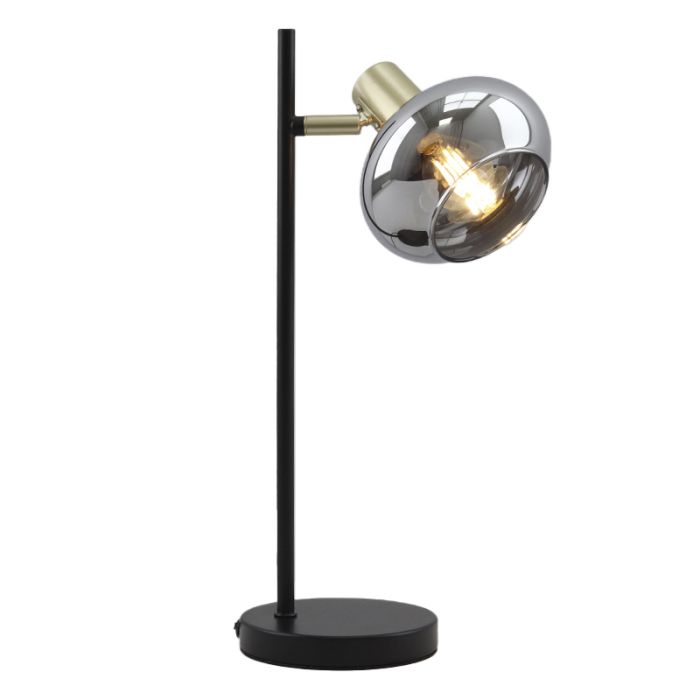 Aluminium table lamp without shade black, Rika
