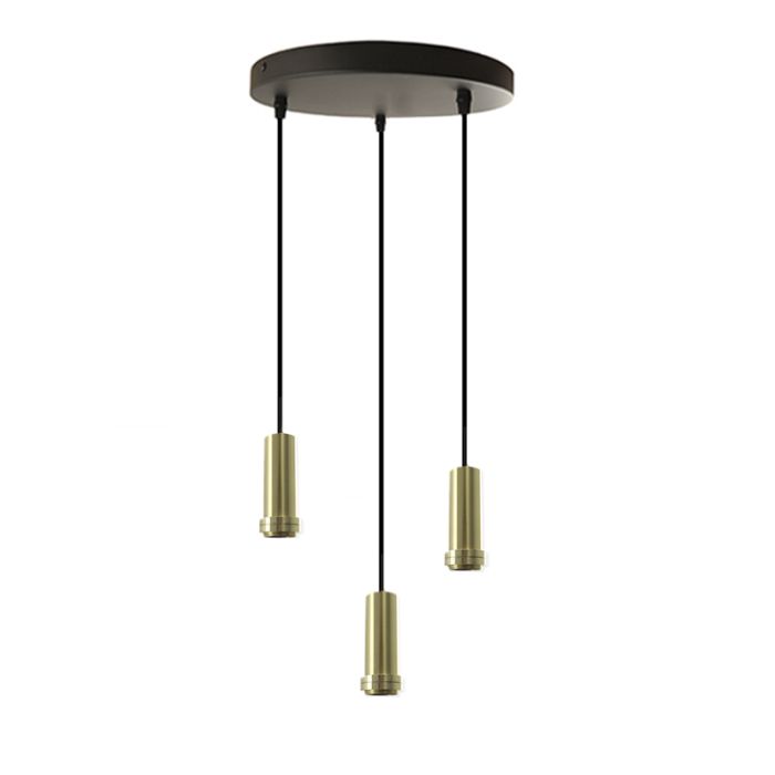 Aluminium pendant light without shade black, Rika