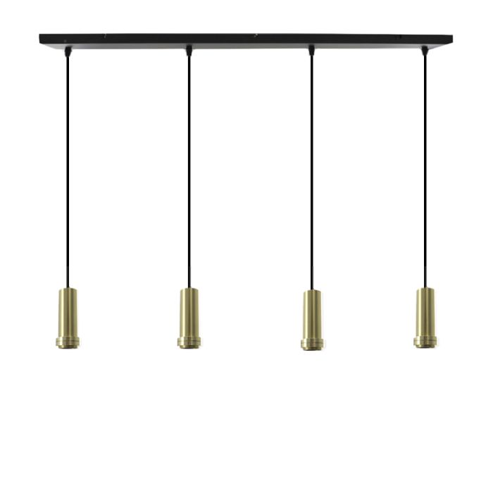 Aluminium pendant light without shade gold, Rika