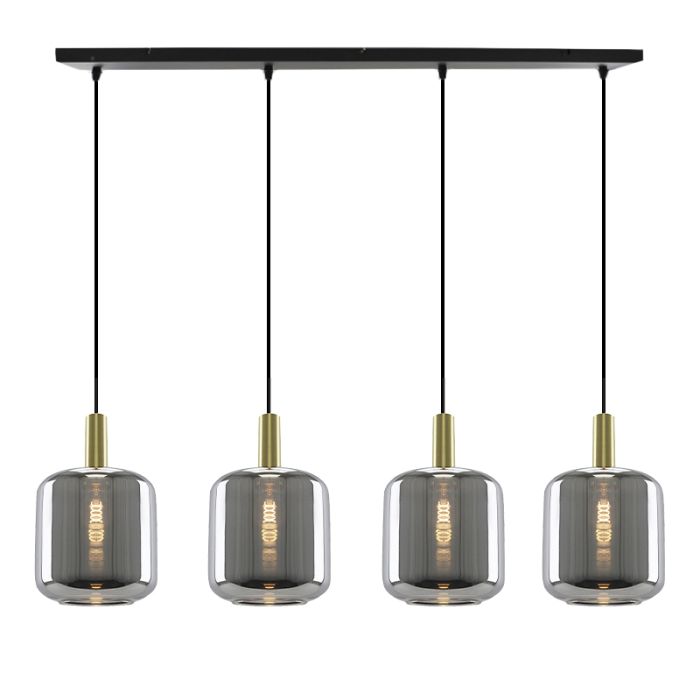 Aluminium pendant light without shade gold, Rika