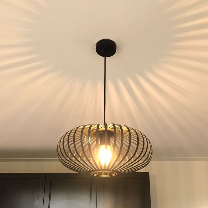 Industrial pendant light black, Lieve