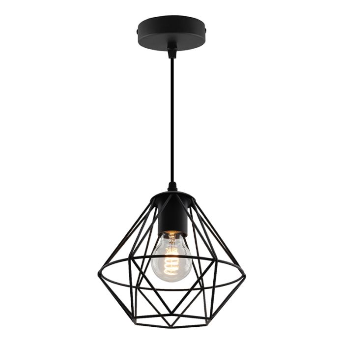 Industrial pendant light black, Jochem