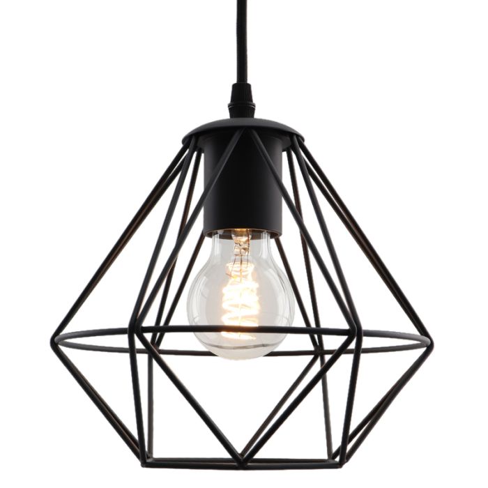 Industrial pendant light black, Jochem