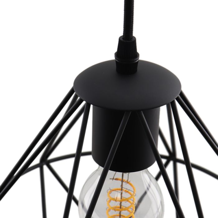 Industrial pendant light black, Jochem