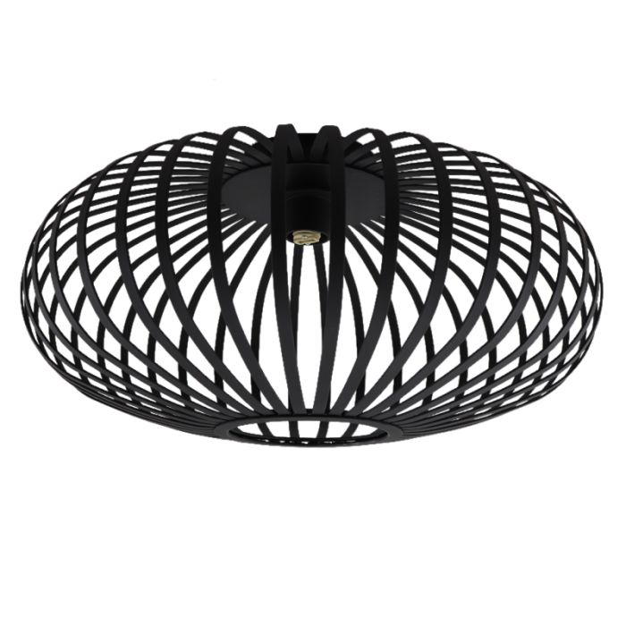 Industrial bathroom ceiling light black, Lieve, IP44