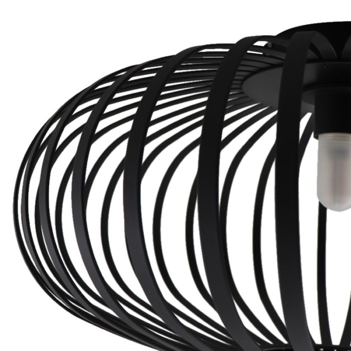 Industrial bathroom ceiling light black, Lieve, IP44