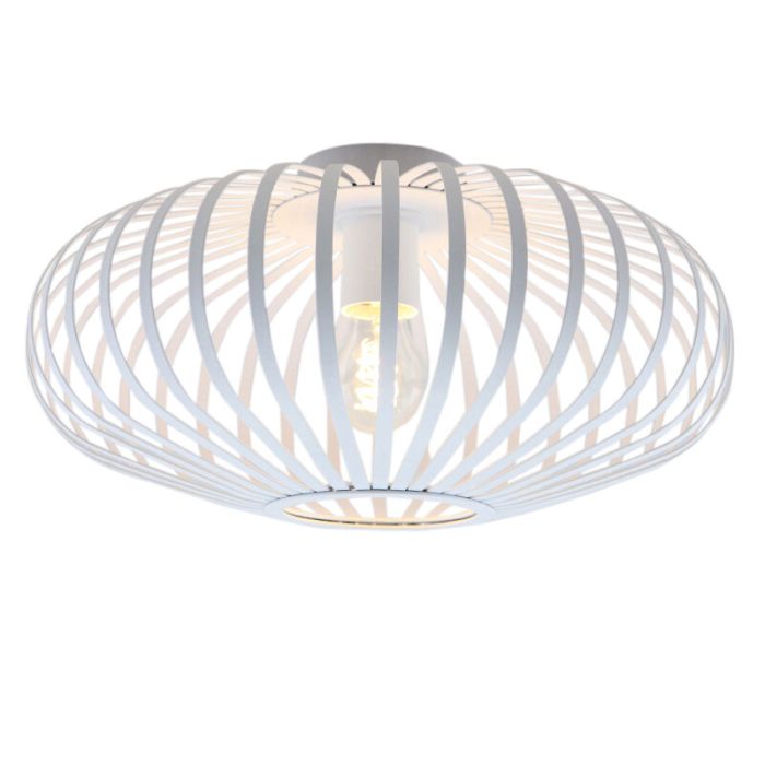 Industrial flush ceiling light white, Lieve