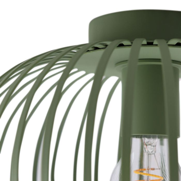 Industrial flush ceiling light green, Lieve
