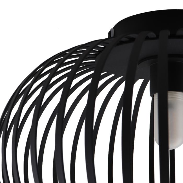 Industrial bathroom ceiling light black, Lieve, IP44