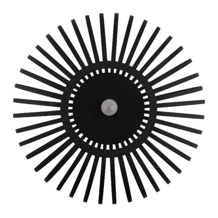 Industrial bathroom ceiling light black, Lieve, IP44