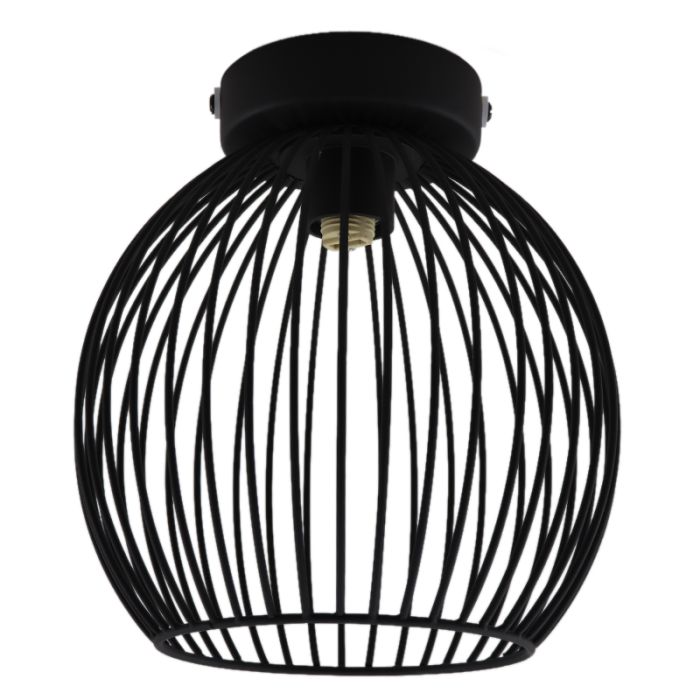 Industrial bathroom ceiling light black, Wiro, IP44