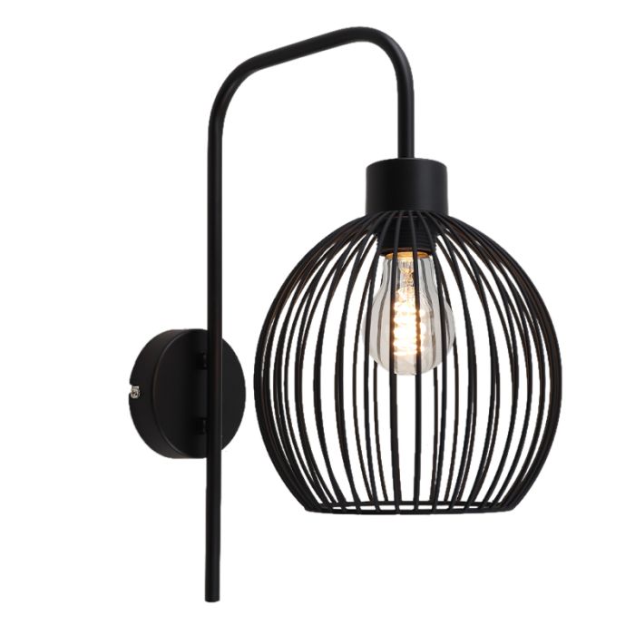 Industrial wall light black, Wiro