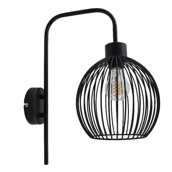 Industrial wall light black, Wiro