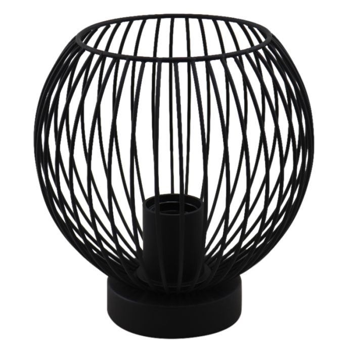 Industrial table lamp black, Wiro, with switch