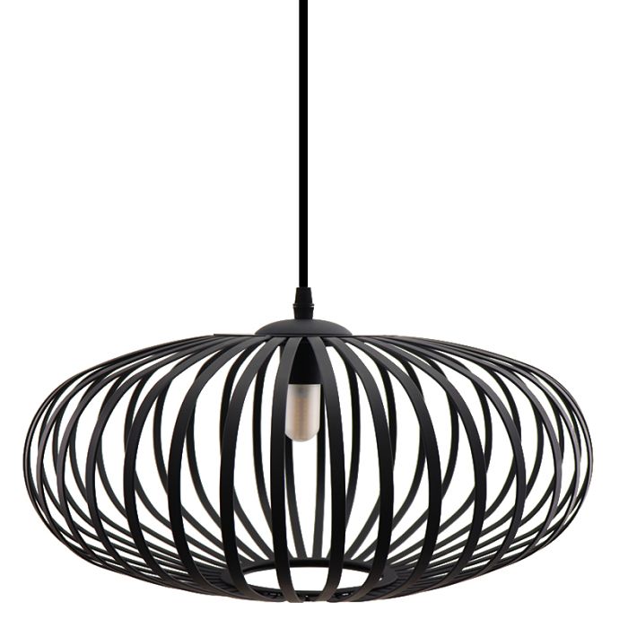 Industrial bathroom pendant light black, Lieve, IP44