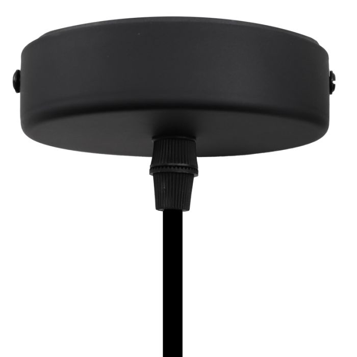 Industrial bathroom pendant light black, Wiro, IP44